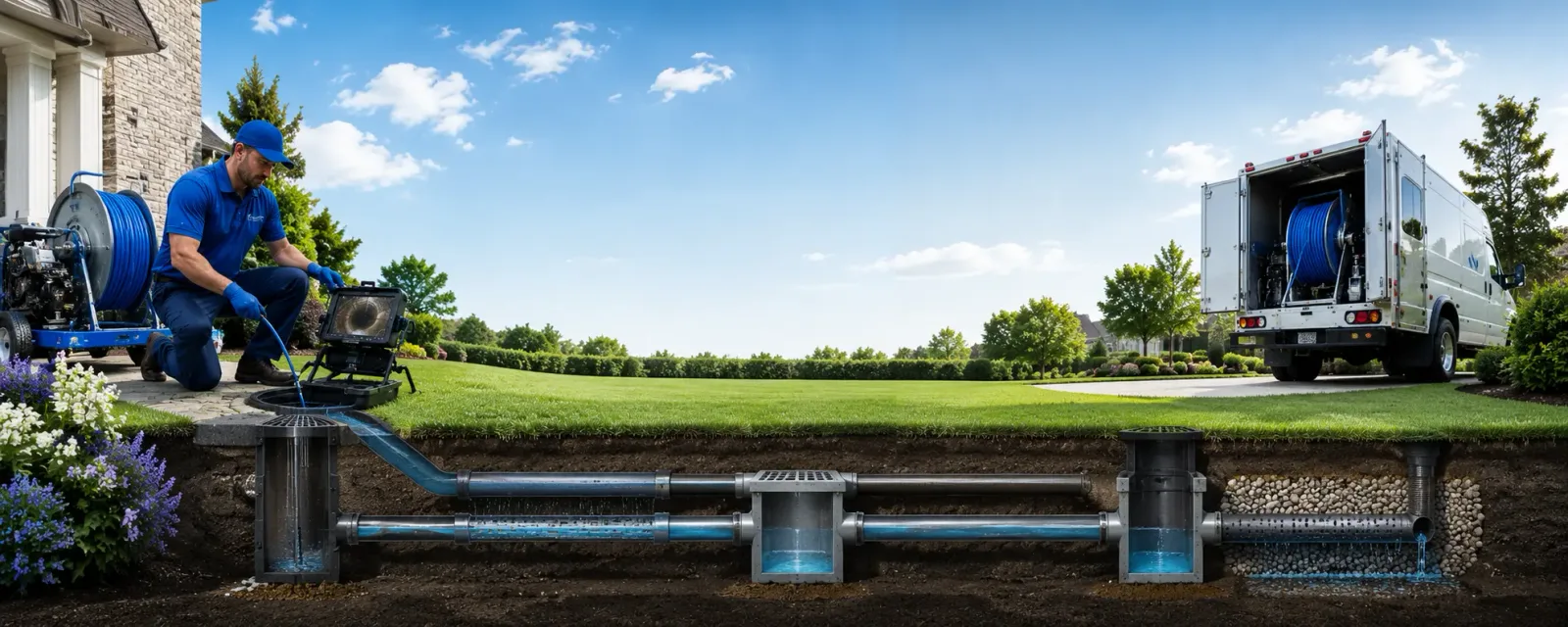Outdoor drain cleaning information for Roundhead, OH